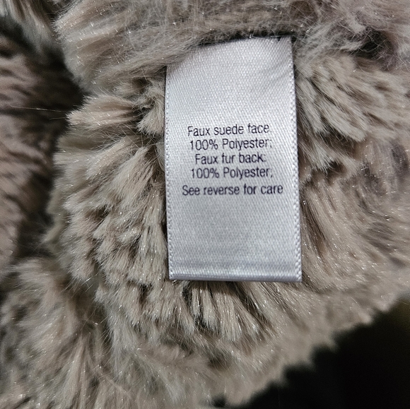 🔥Chocolate brown Faux Suede/Fur Cropped Jacket - Picture 6 of 6